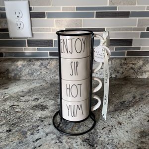 Rae Dunn Stack Cappuccino Mug Set VHTF